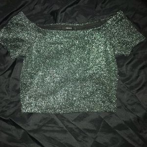 Glitter Crop Top